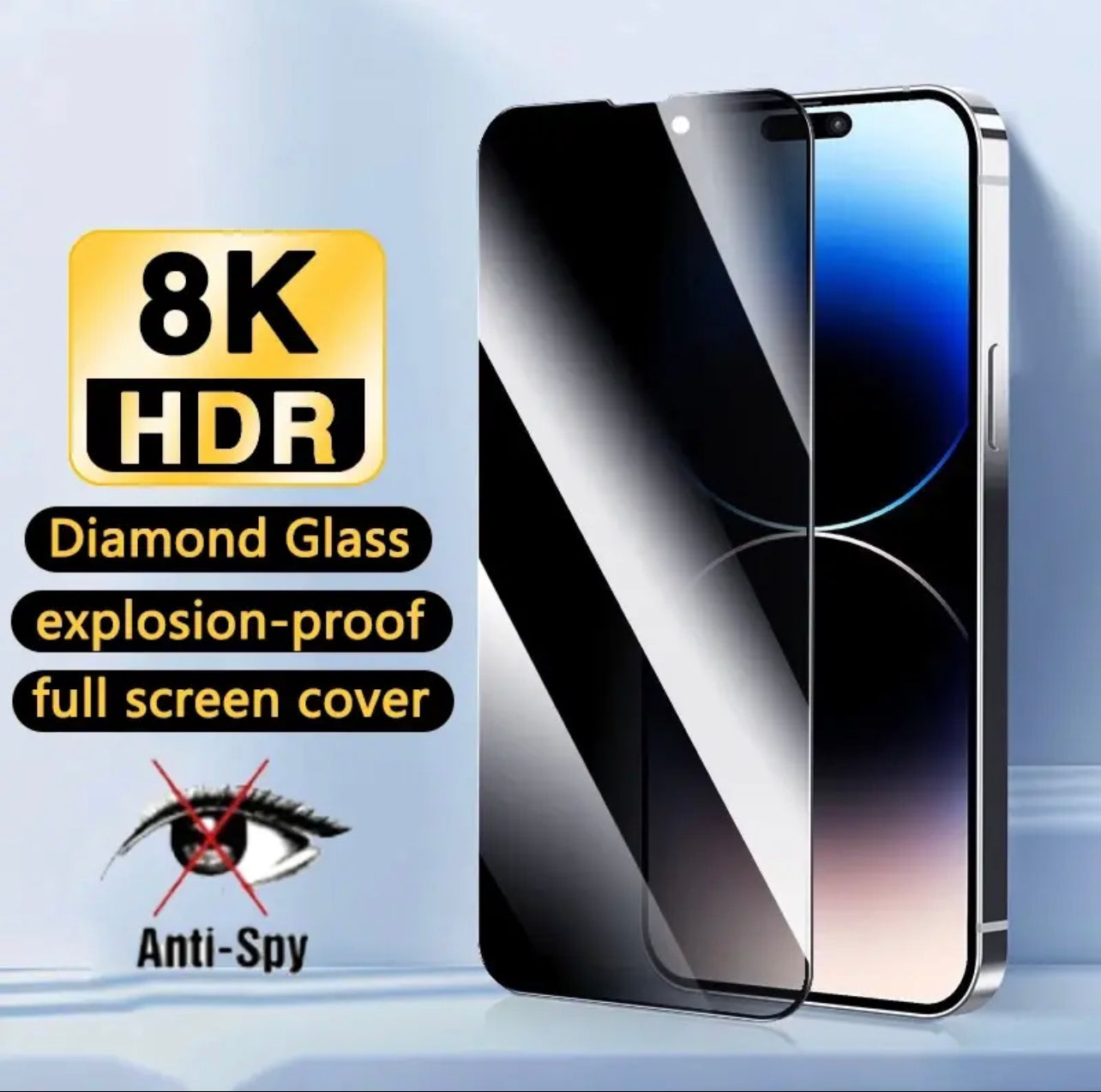 Premium Boundless Full Coverage 30 Degree 9H ShatterProof Privacy Glass Screen Protector 1 Piece- for Apple iPhone 15 Series Premium Boundless Full Coverage 30 Degree 9H ShatterProof Privacy Glass Screen Protector 1 Piece- for Apple iPhone 15 Series